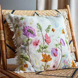 Подушка декоративная Bloomingville "Поджни", бежевая, 50 х 50 см