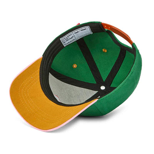 Бейсболка Hello Hossy "Mini Green", розовая с зеленым