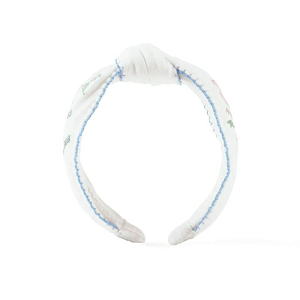 Ободок с вышивкой Джинджерснэпс (Gingersnaps) "Примула", снежные розы