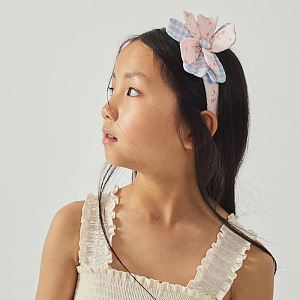 Ободок Джинджерснэпс (Gingersnaps) "Цинния", розовая пудра