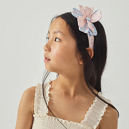 Ободок Джинджерснэпс (Gingersnaps) "Цинния", розовая пудра