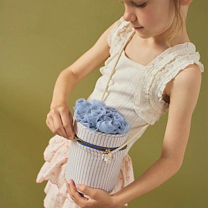 Сумка-букет Джинджерснэпс (Gingersnaps) "Норлин", бежевая с голубым