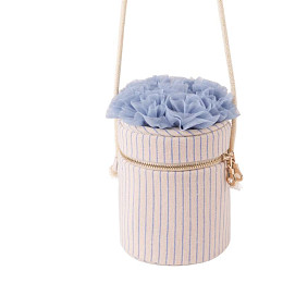 Сумка-букет Джинджерснэпс (Gingersnaps) "Норлин", бежевая с голубым