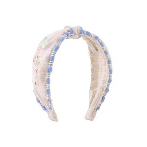 Ободок с вышивкой Джинджерснэпс (Gingersnaps) "Дельта", снежные розы