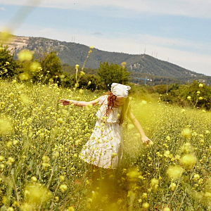 Бандана Джинджерснэпс (Gingersnaps) "Авалон", солнечные цветы