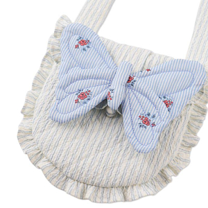 Сумка с заколкой в виде бабочки Джинджерснэпс (Gingersnaps) "Ванесса", голубые полоски