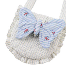 Сумка с заколкой в виде бабочки Джинджерснэпс (Gingersnaps) "Ванесса", голубые полоски