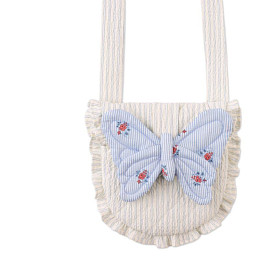 Сумка с заколкой в виде бабочки Джинджерснэпс (Gingersnaps) "Ванесса", голубые полоски