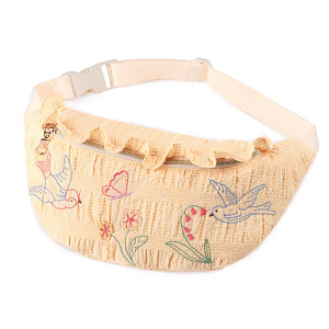 Сумка поясная с вышивкой Джинджерснэпс (Gingersnaps) "Синтия", абрикосовая