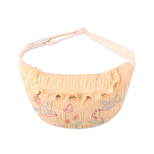Сумка поясная с вышивкой Джинджерснэпс (Gingersnaps) "Синтия", абрикосовая