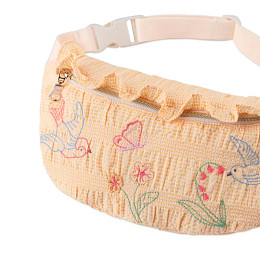 Сумка поясная с вышивкой Джинджерснэпс (Gingersnaps) "Синтия", абрикосовая