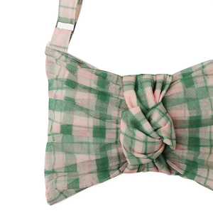 Сумка-бант Джинджерснэпс (Gingersnaps) "Кэсси", зеленая клетка