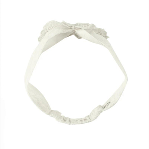 Повязка на голову с бабочкой для малышей Джинджерснэпс (Gingersnaps) "Гвэн", белая