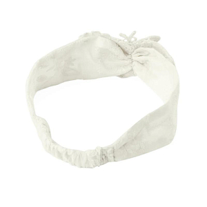 Повязка на голову с бабочкой для малышей Джинджерснэпс (Gingersnaps) "Гвэн", белая