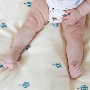 Постельное белье с вышивкой Cam Cam Copenhagen "В Мире Снов", 2 предмета, кремовое, 70 х 100 см