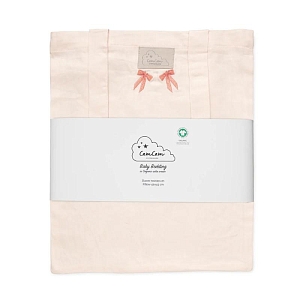 Постельное белье с вышивкой Cam Cam Copenhagen "Бантики", 2 предмета, кремовое, 70 х 100 см