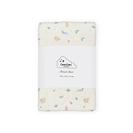 Простыня Кам Кам Копенгаген (Cam Cam Copenhagen) "Черника", молочная, 60 x 120 см