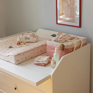 Набор салфеток муслиновых Кам Кам Копенгаген (Cam Cam Copenhagen) "Бантики", 4 шт, розовый микс