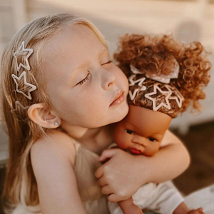Набор заколок для волос Mrs. Ertha "Starlight", 10 шт, мульти микс с блестками