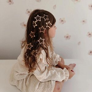 Набор заколок для волос Mrs. Ertha "Starlight", 10 шт, мульти микс с блестками