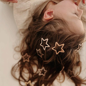 Набор заколок для волос Mrs. Ertha "Starlight", 10 шт, мульти микс с блестками