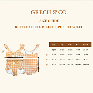 Купальник раздельный Грэк энд Ко (Grech & Co.) "Бикини", горчичная клетка