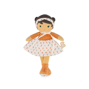 Текстильная кукла Kaloo "Eloise", в оранжевом платье, серия "Tendresse de Kaloo", 25 см