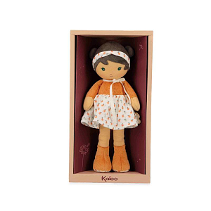Текстильная кукла Kaloo "Eloise", в оранжевом платье, серия "Tendresse de Kaloo", 25 см
