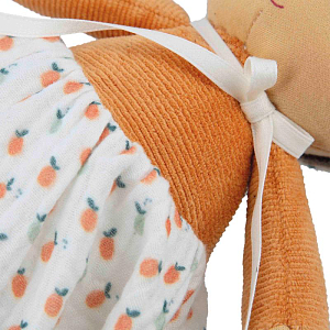 Текстильная кукла Kaloo "Eloise", в оранжевом платье, серия "Tendresse de Kaloo", 25 см