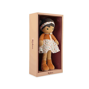 Текстильная кукла Kaloo "Eloise", в оранжевом платье, серия "Tendresse de Kaloo", 25 см