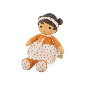 Текстильная кукла Kaloo "Eloise", в оранжевом платье, серия "Tendresse de Kaloo", 32 см