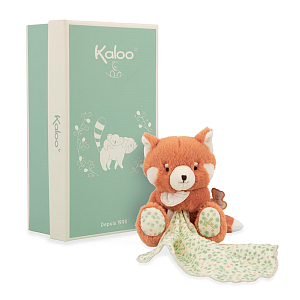 Игрушка-комфортер Kaloo "Панда", оранжевая, серия "Petit Songe", 12 см
