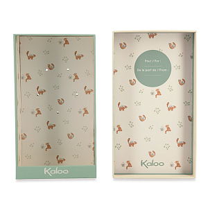 Игрушка-комфортер Kaloo "Панда", оранжевая, серия "Petit Songe", 12 см