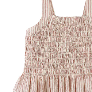 Топ с баской Джинджерснэпс (Gingersnaps) "Джозефин", розовые полоски