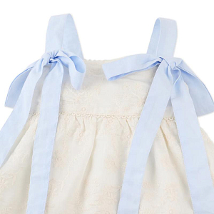 Топ с лентами и вышивкой Джинджерснэпс (Gingersnaps) "Лейлани", молочный