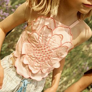 Топ-цветок Джинджерснэпс (Gingersnaps) "Жемчужина", розовый