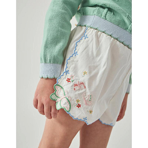 Шорты с вышивкой Джинджерснэпс (Gingersnaps) "Джису", бабочки
