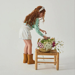 Шорты с вышивкой Джинджерснэпс (Gingersnaps) "Джису", бабочки