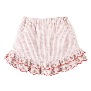 Юбка с вышивкой Джинджерснэпс (Gingersnaps) "Рэми", розовые полоски