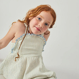 Топ-фартук Джинджерснэпс (Gingersnaps) "Изабель", бледно-голубой