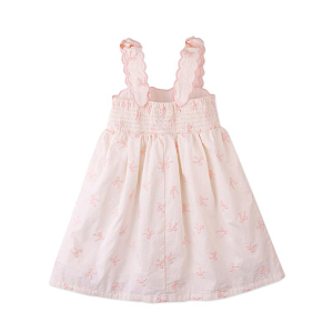 Сарафан из поплина Джинджерснэпс (Gingersnaps) "Кара", розовые бантики