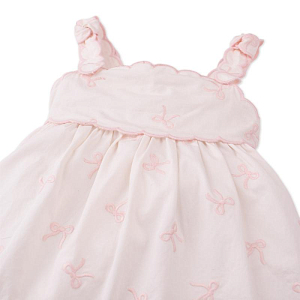 Сарафан из поплина Джинджерснэпс (Gingersnaps) "Кара", розовые бантики