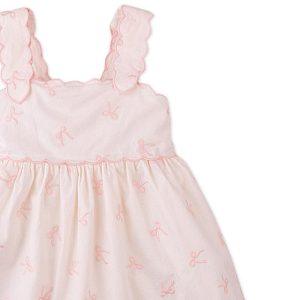 Сарафан из поплина Джинджерснэпс (Gingersnaps) "Кара", розовые бантики