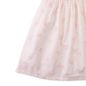 Сарафан из поплина Джинджерснэпс (Gingersnaps) "Кара", розовые бантики