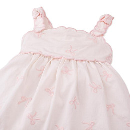 Сарафан из поплина Джинджерснэпс (Gingersnaps) "Кара", розовые бантики