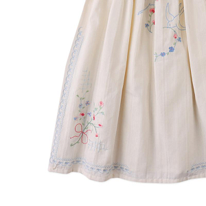 Сарафан с вышивкой Джинджерснэпс (Gingersnaps) "Алеся", птицы в облаках