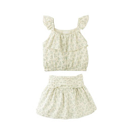 Топ с юбкой Джинджерснэпс (Gingersnaps) "Амбесса", голубые цветы