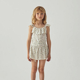 Топ с юбкой Джинджерснэпс (Gingersnaps) "Амбесса", голубые цветы