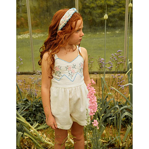 Полукомбинезон с шортами Джинджерснэпс (Gingersnaps) "Джилл", ванильный