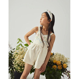 Полукомбинезон с шортами Джинджерснэпс (Gingersnaps) "Джилл", ванильный